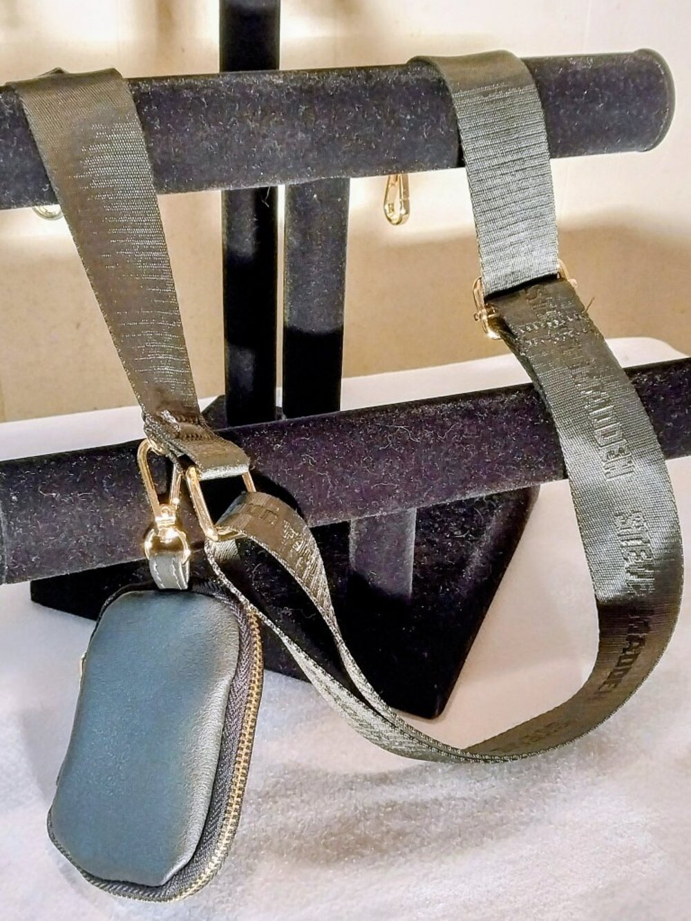 Steve Madden Crossbody Handbag Strap Replacement with Coin Pouch 3X4X.5